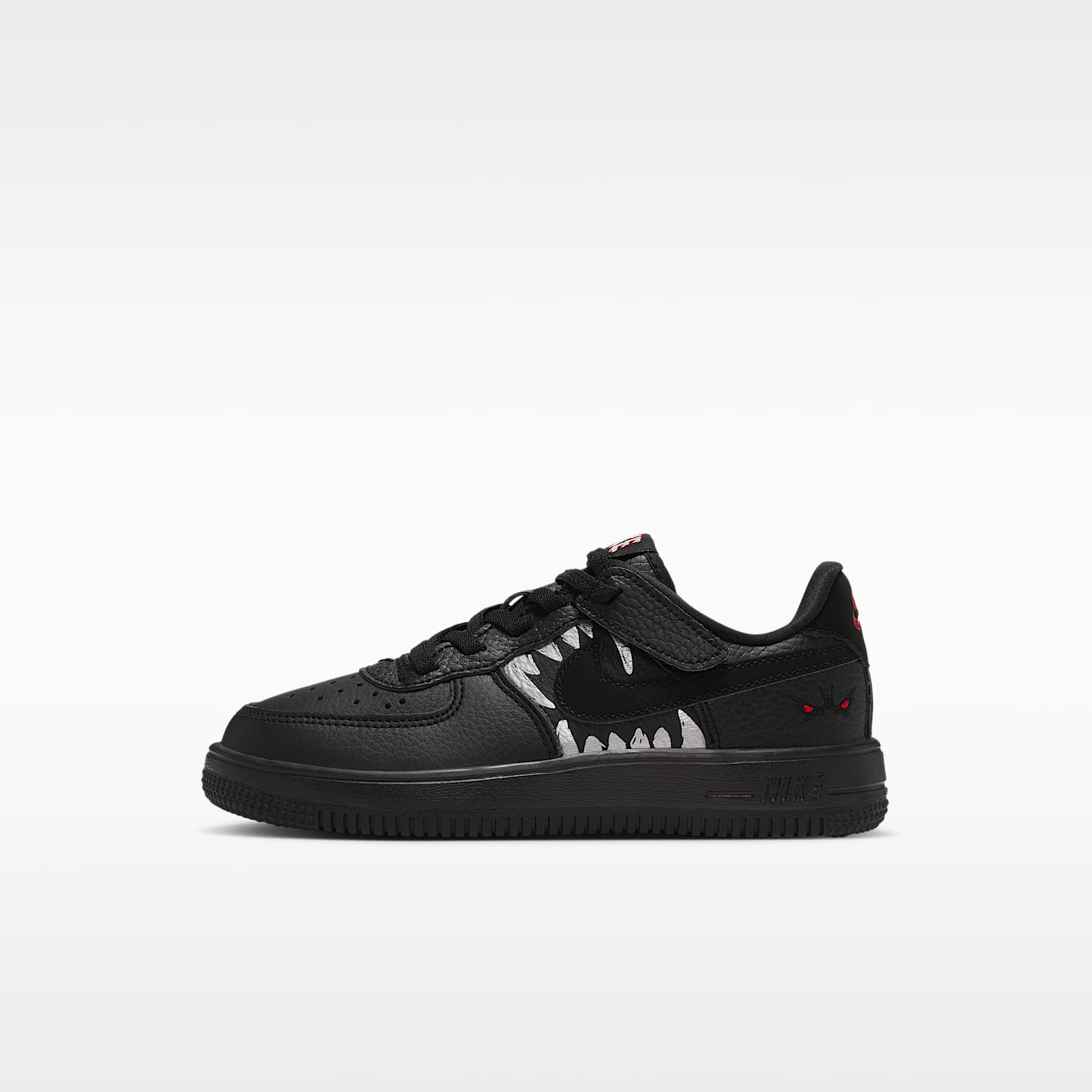 【25㎝ 新品】ナイキ エア フォース 1 LE キッズ　スニーカー　ブラック NIKE公式】ナイキ フォース 1 LOW LV8 イージーオン リトルキッズ